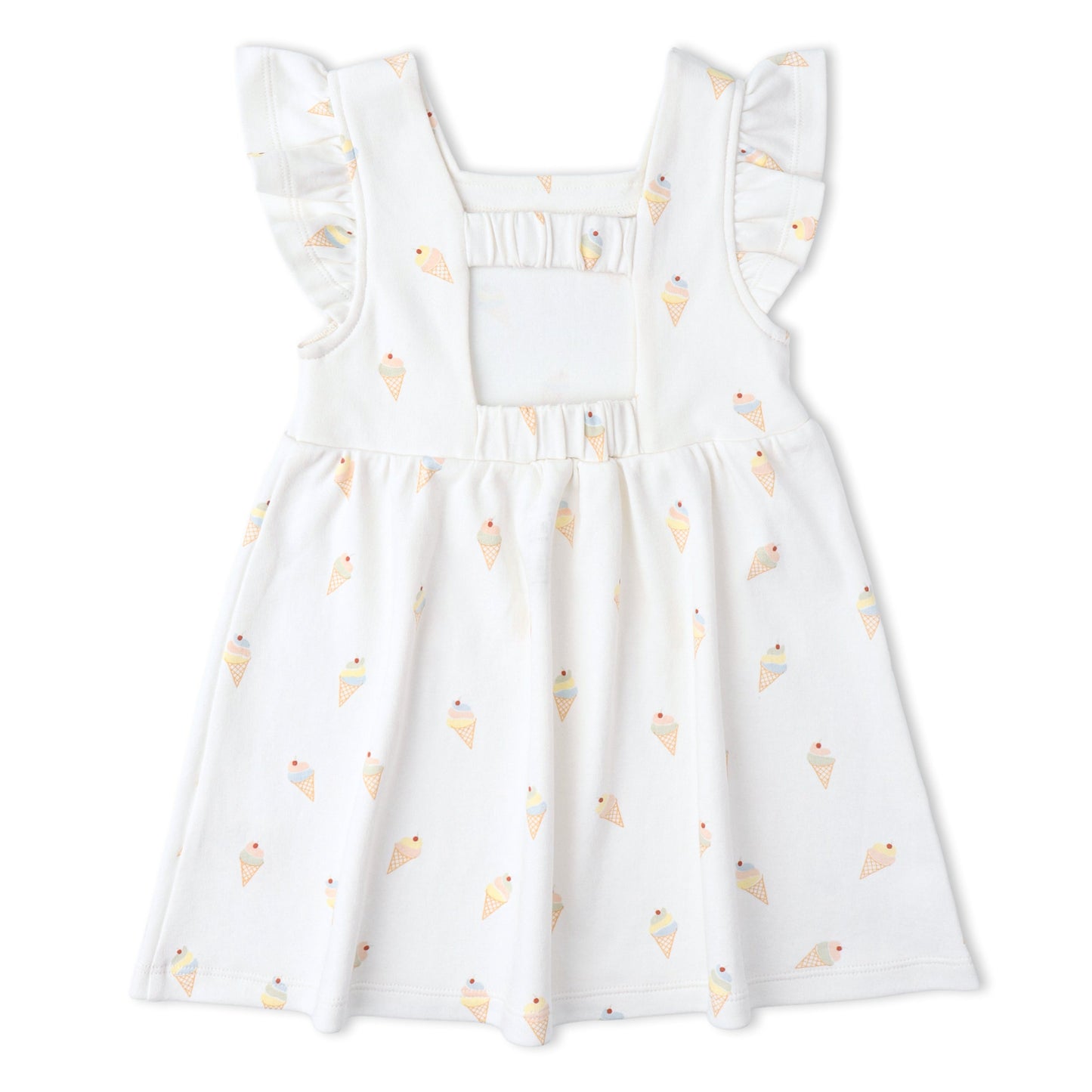 Organic Cutout Back Dress - Ice Cream