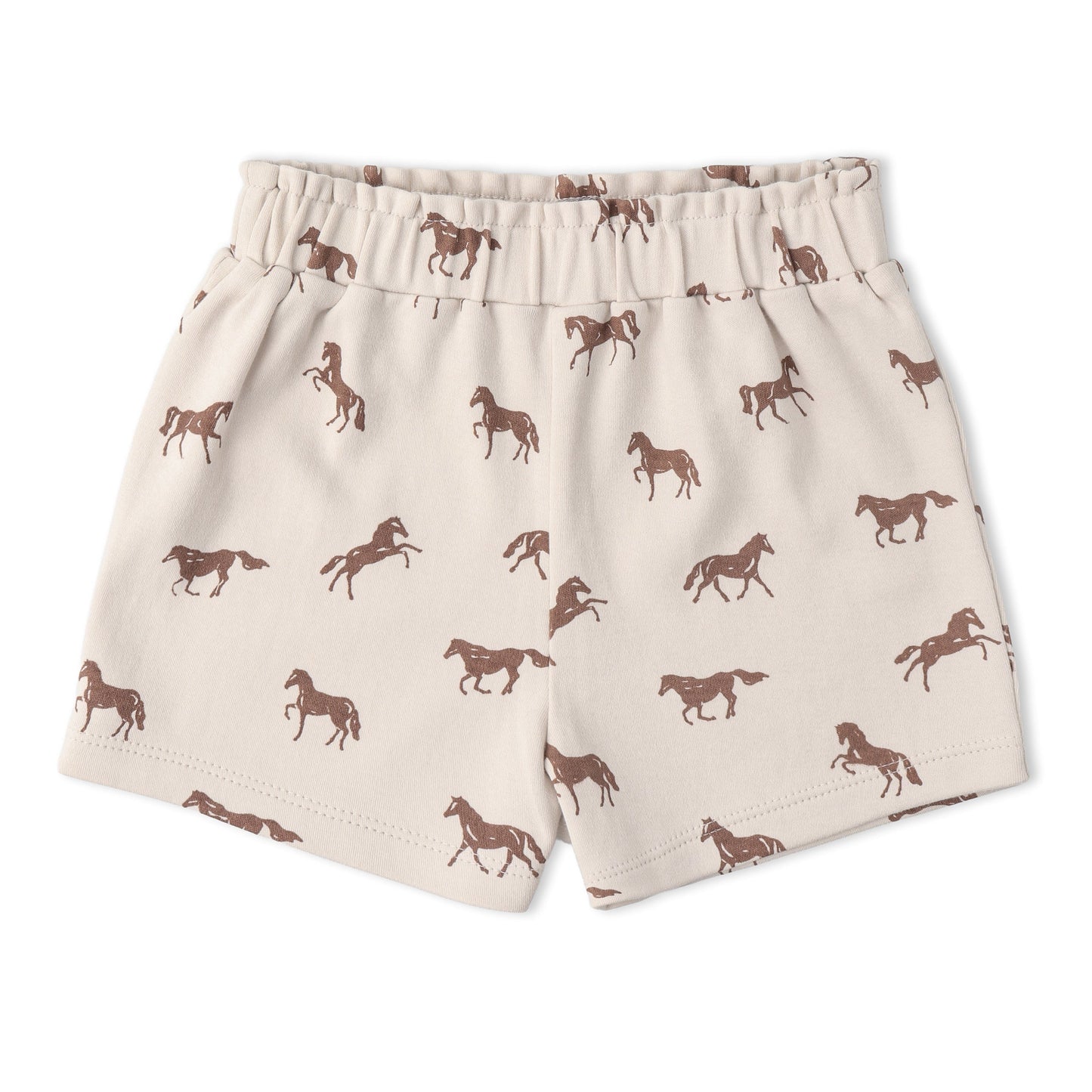 Organic Drop Shoulder Tee & Shorts Set - Horses