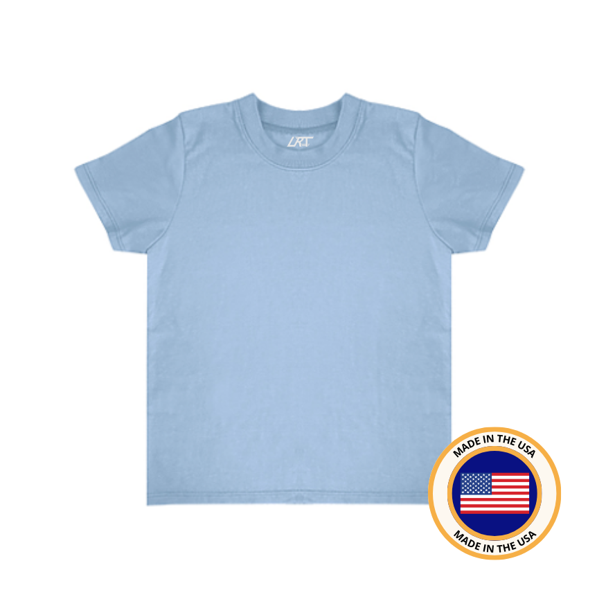RAD ORGANICS COTTON TEE - CLOUD BLUE