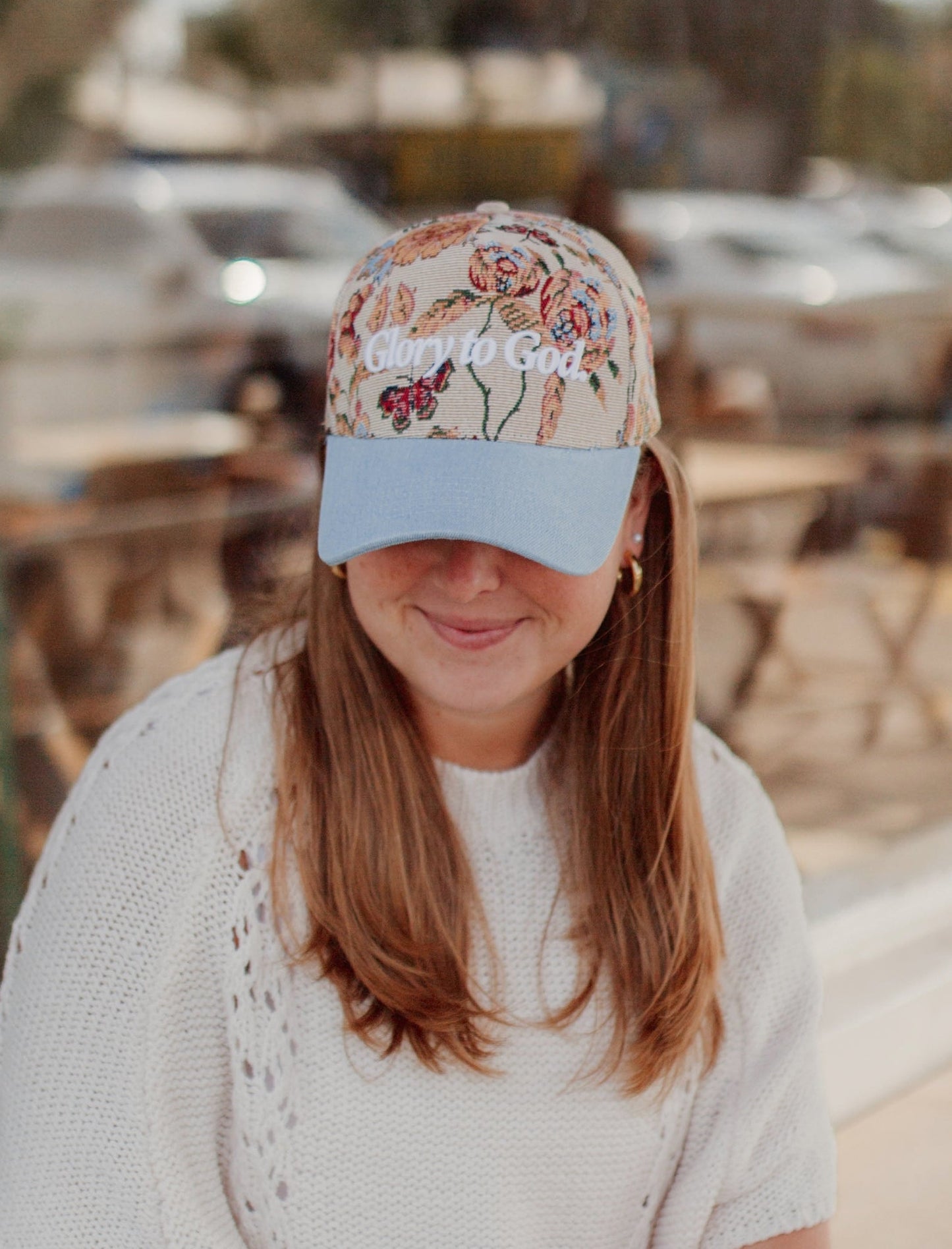 Hat: Floral Glory to God