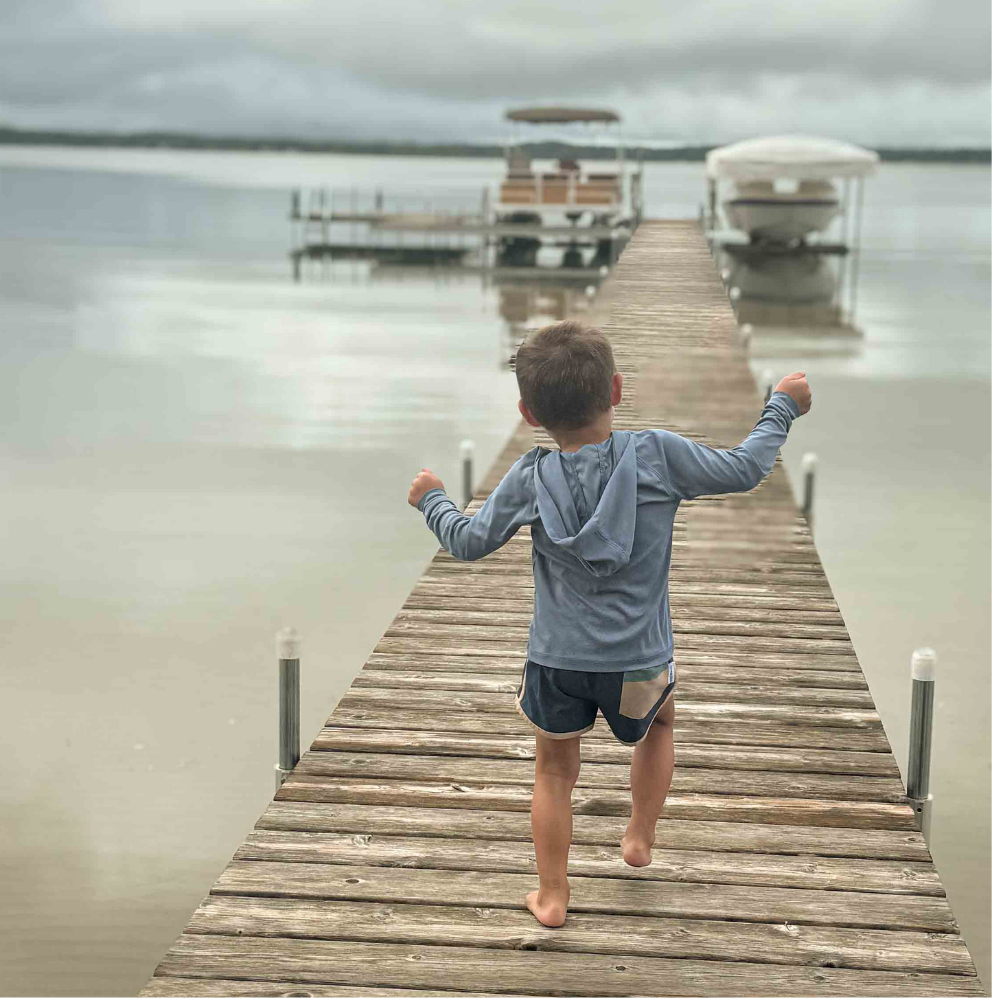 Dusty blue UV resistant shirt