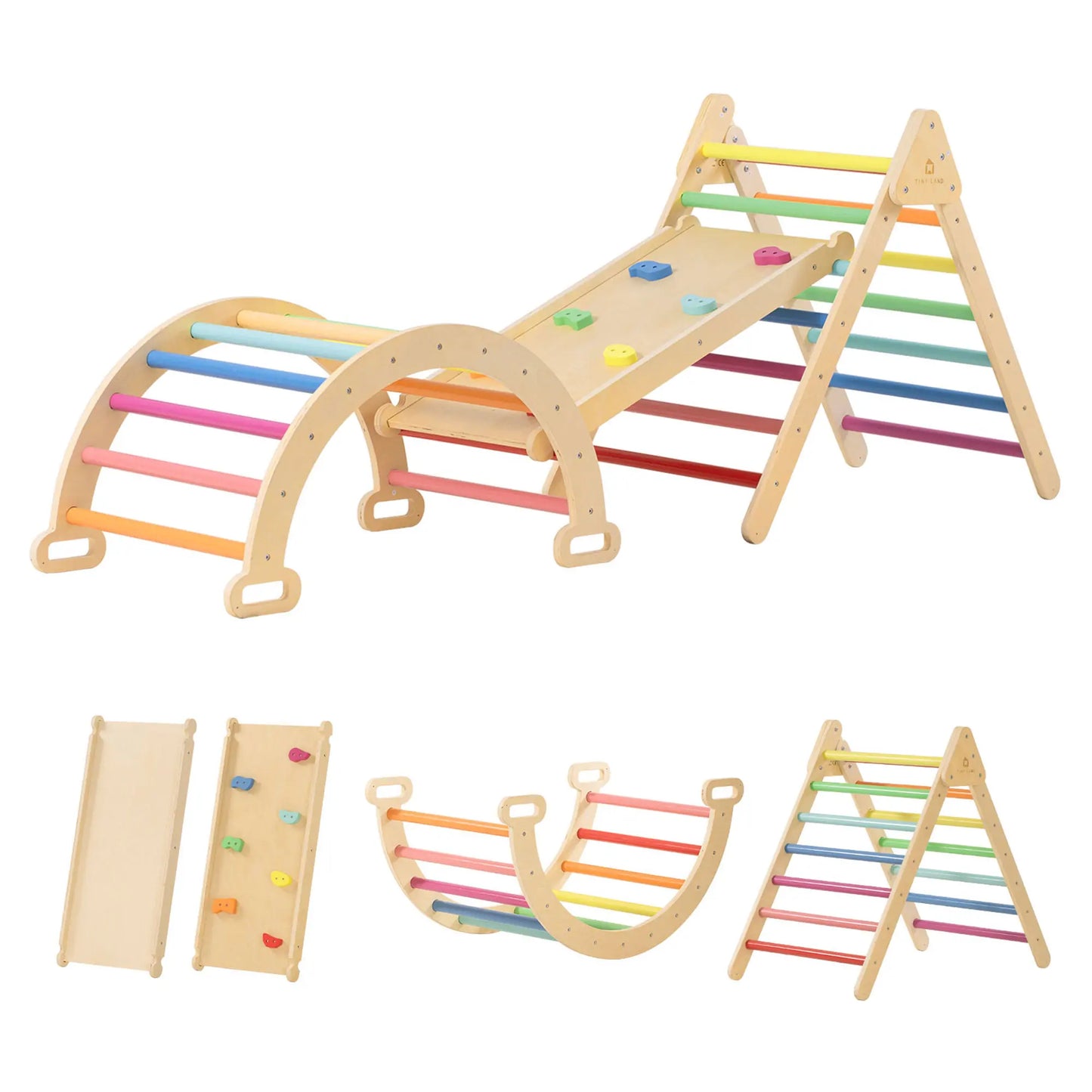 7-in-1 Rainbow Climbing Set