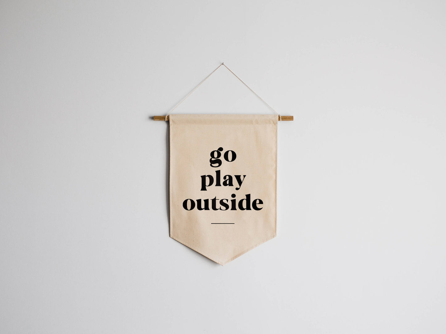 Canvas Wall Banner – “Go Play Outside”