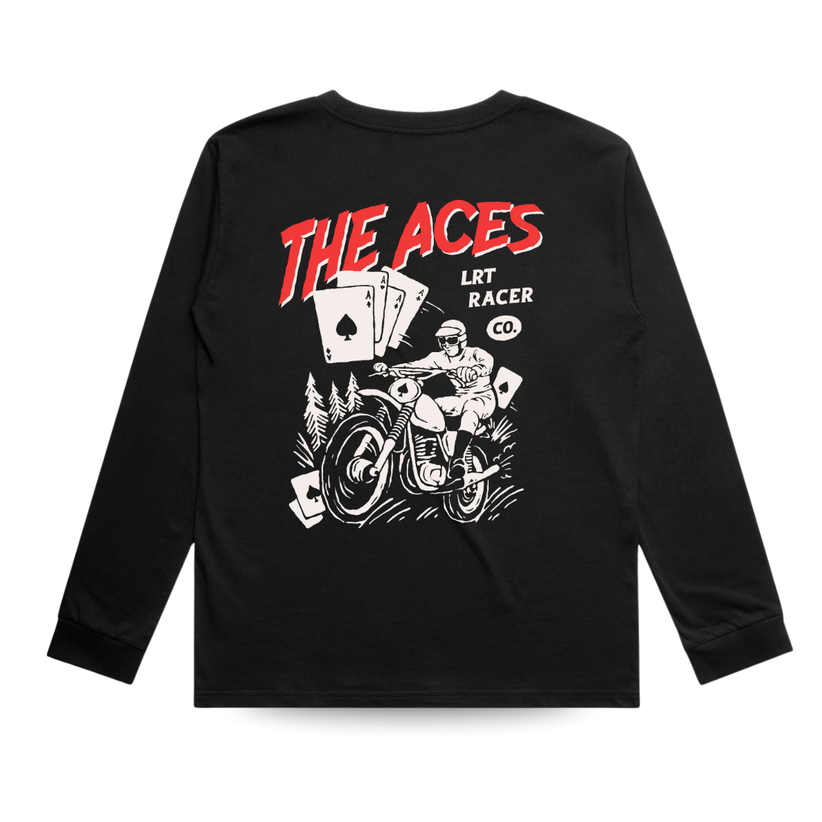 THE ACES LONG SLEEVE - SOLID BLACK