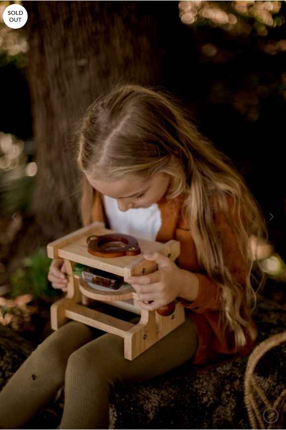 Wooden Microscope- Nature Explorer Tool