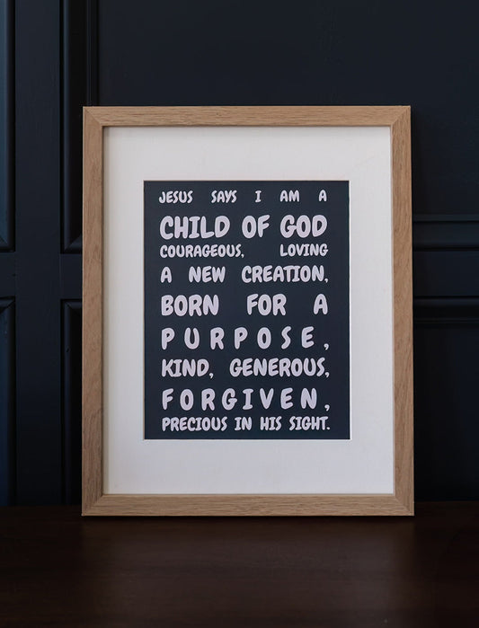 8x10 Jesus Says I am