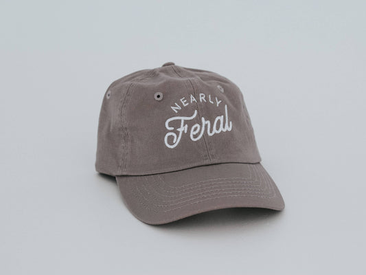 Youth Twill Hat – “Nearly Feral” Embroidered Cap