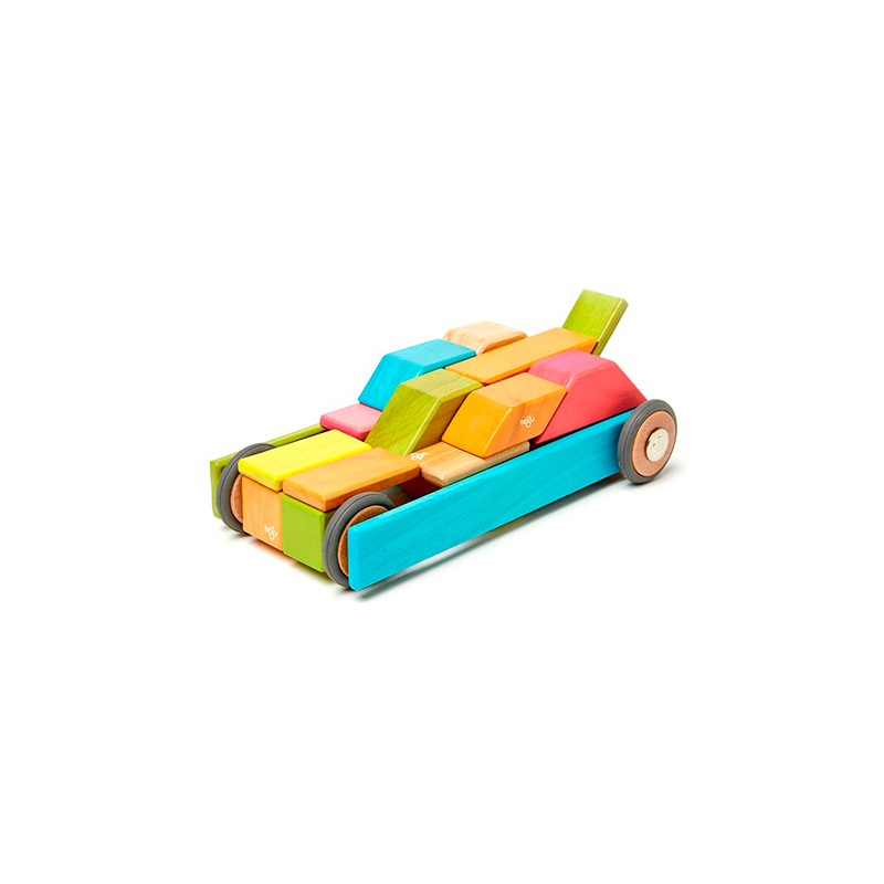 42-Piece Set Magnetic Wooden Blocks Tegu Classics