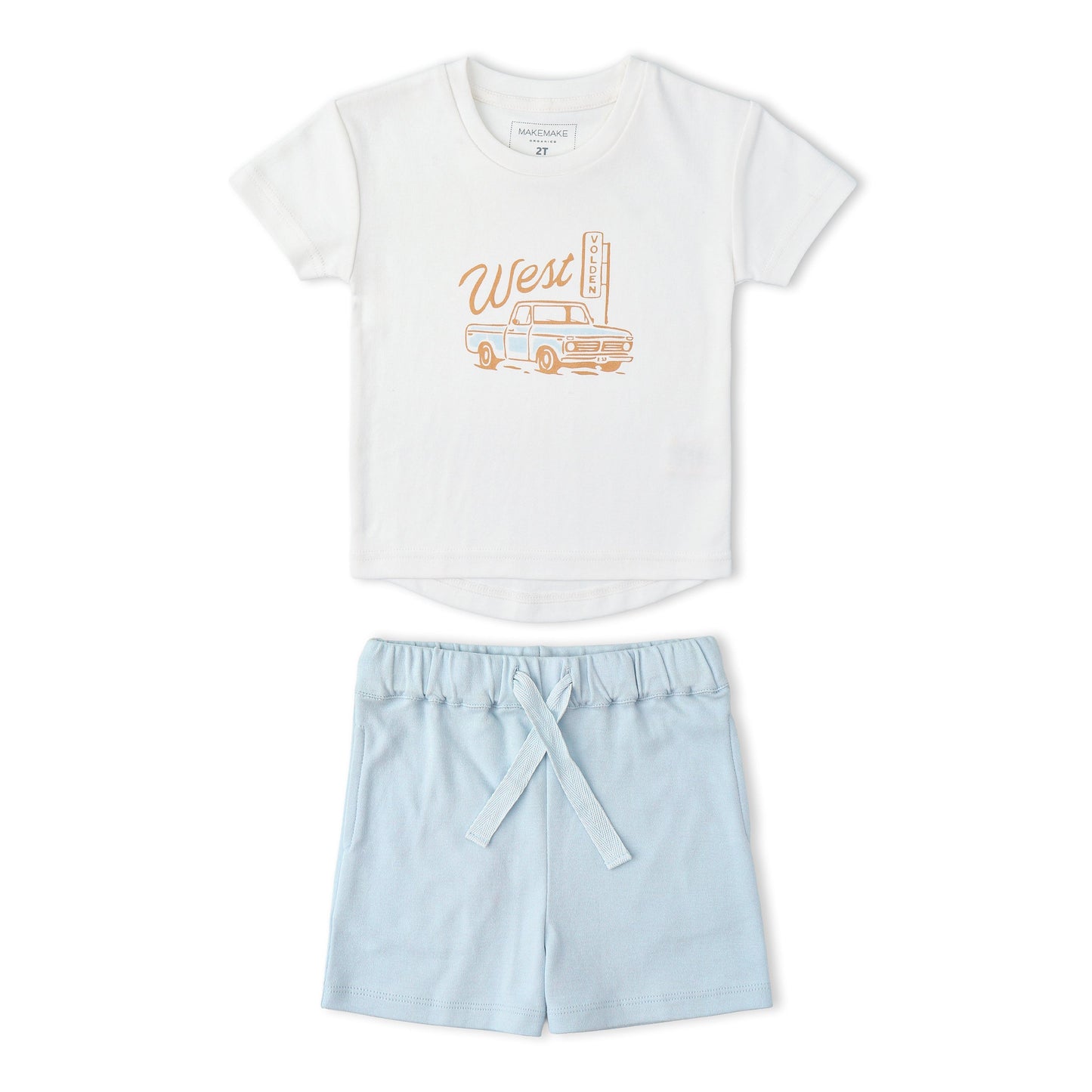 Organic Graphic Tee & Shorts Set - Wild West