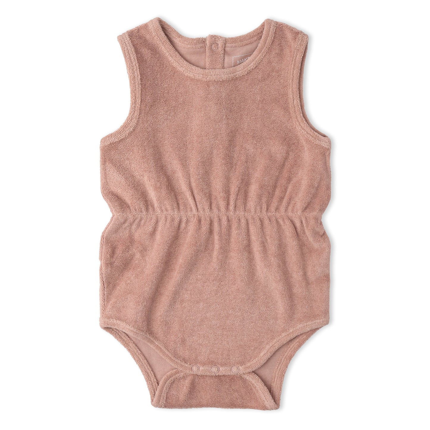 Organic Clinch Romper - Clay