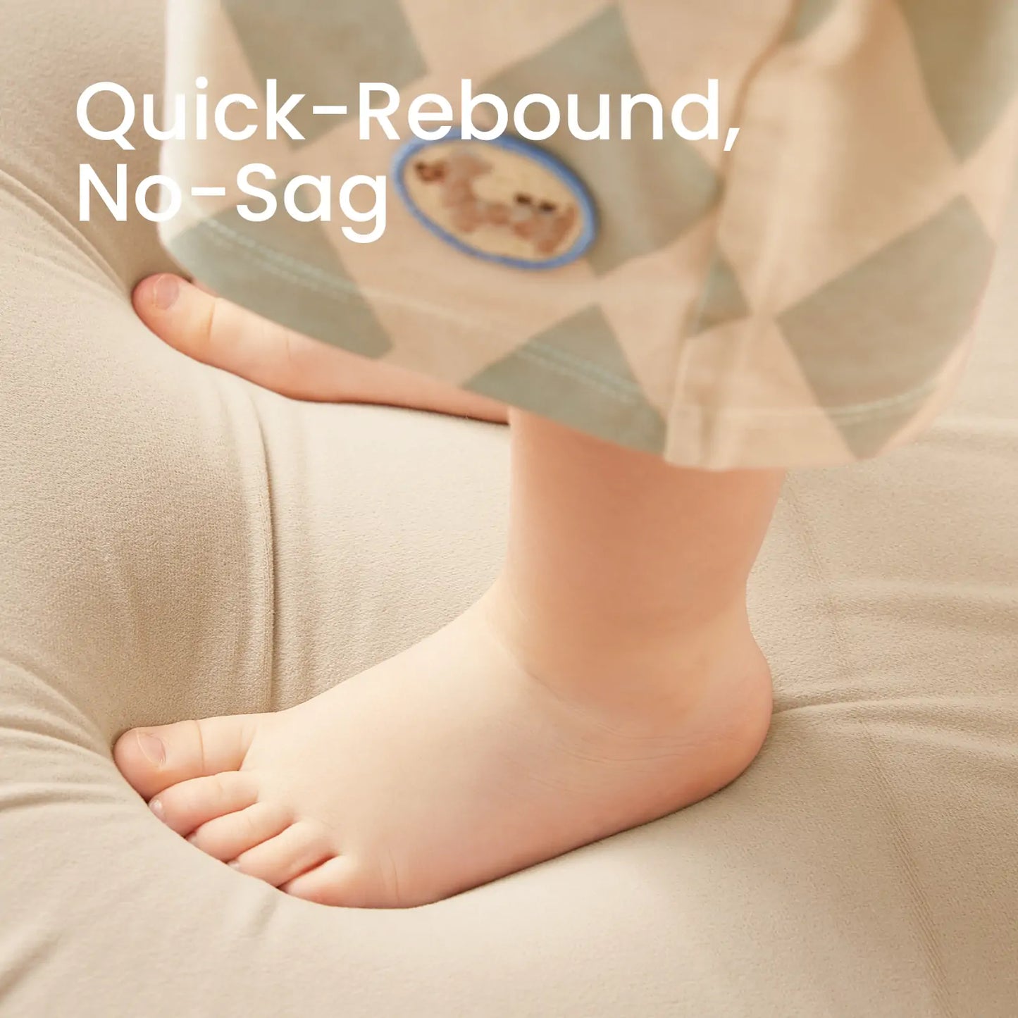 GentleSnug Kid Chair - Beige White