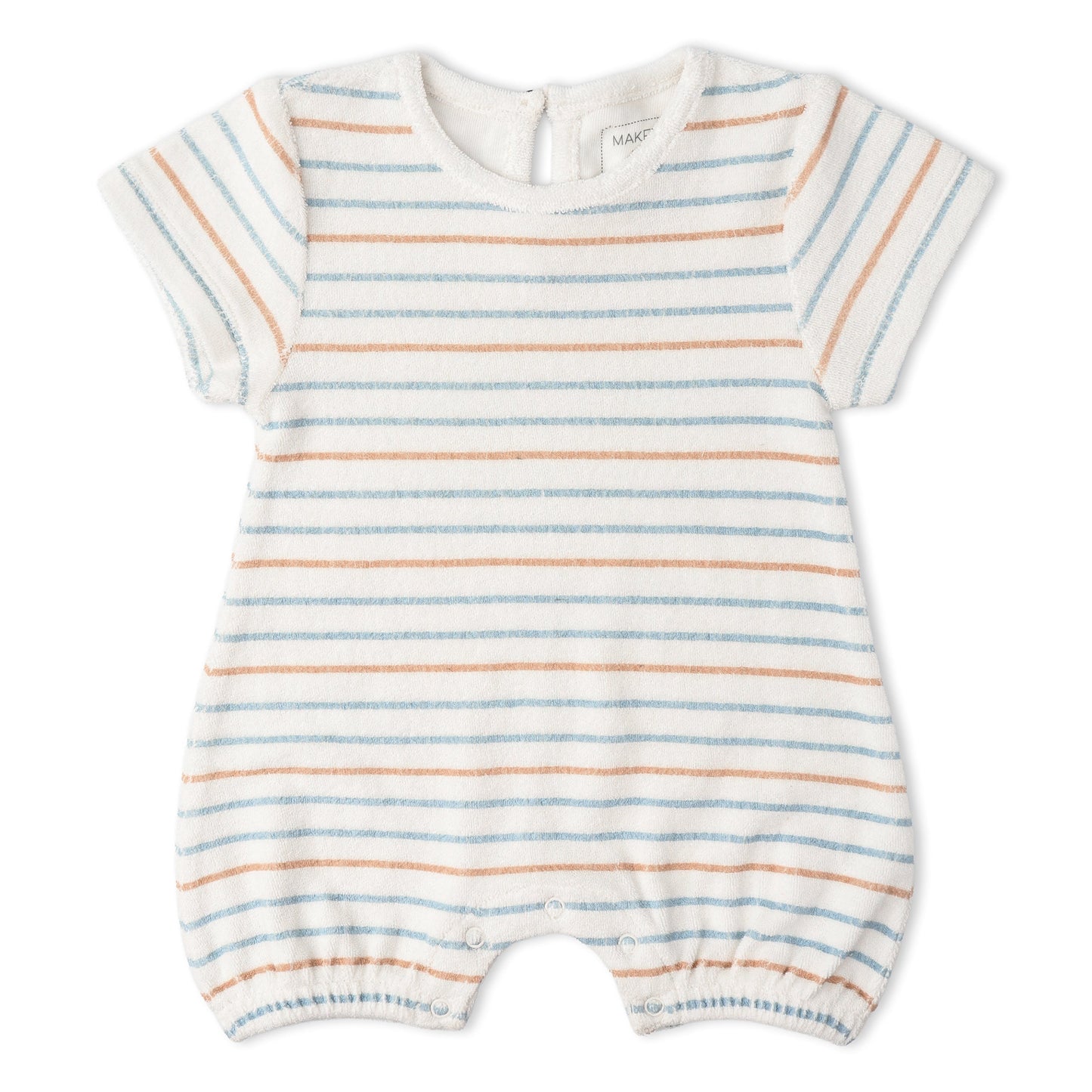 Organic Short Romper - Cabana Stripes