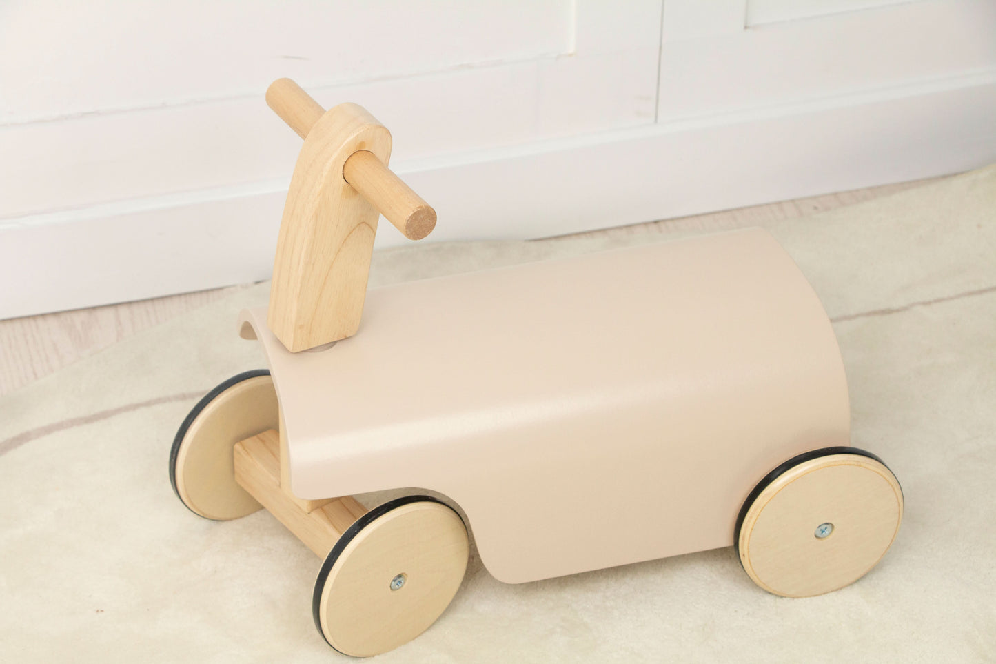 Wooden Ride-On Walker Toy for Toddlers | Push & Ride Balance Toy with Wheels