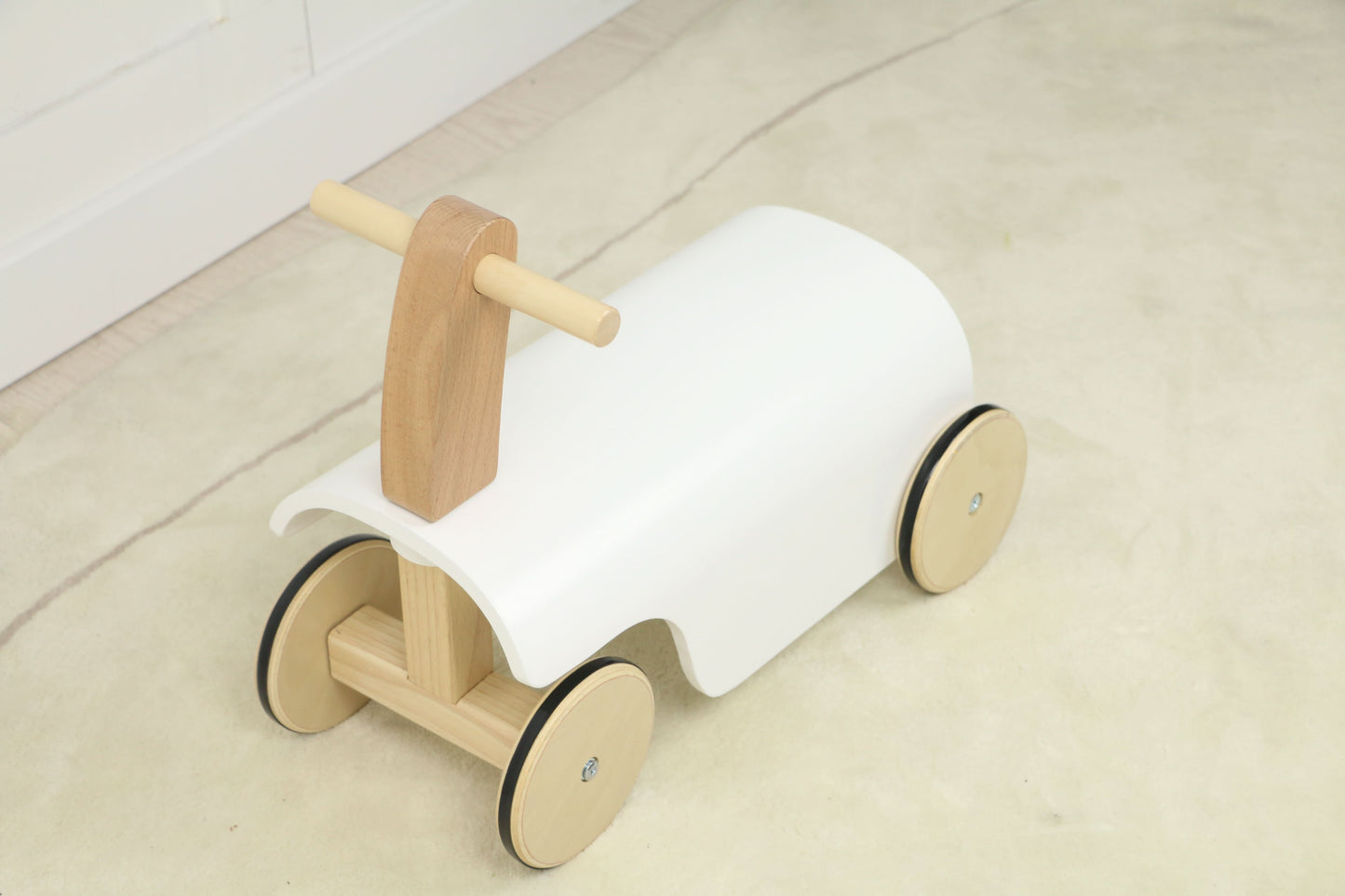 Wooden Ride-On Walker Toy for Toddlers | Push & Ride Balance Toy with Wheels
