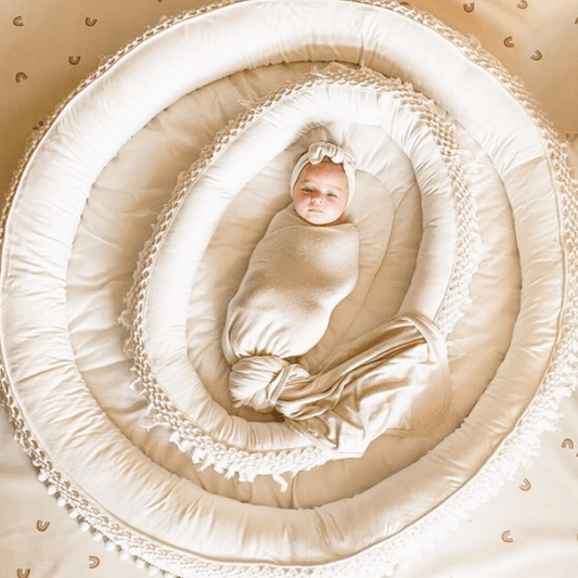 Macrame Oval Play Mat & Round Play Mat Bundle