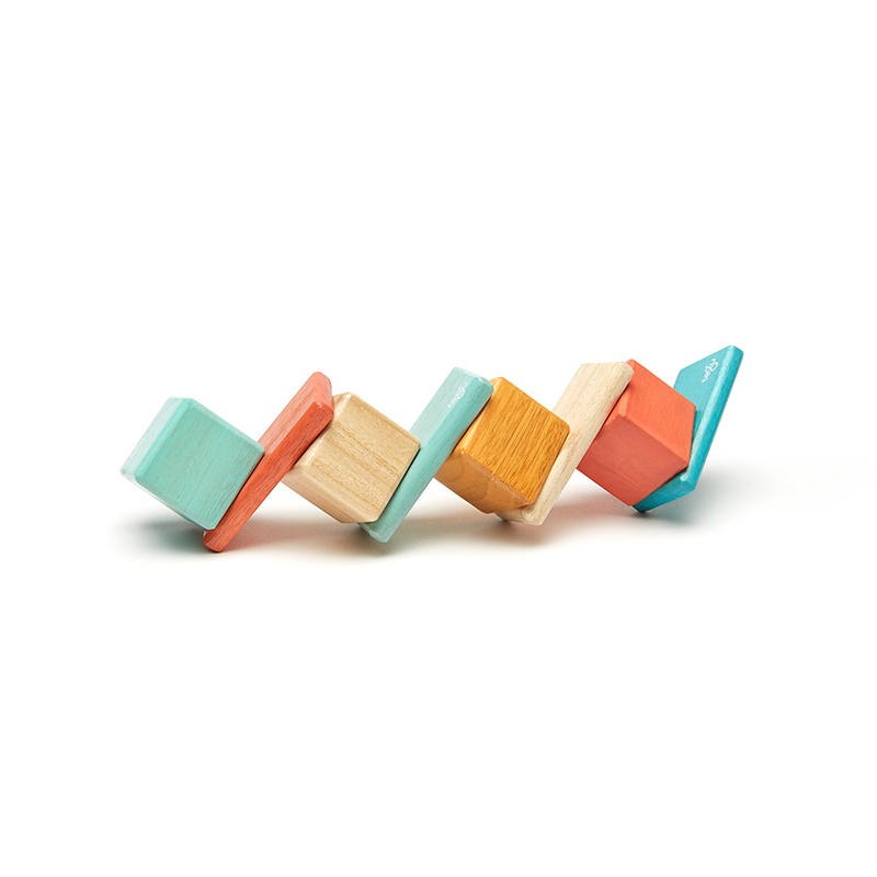 Original Pocket Pouch Magnetic Wooden Blocks 8 pieces