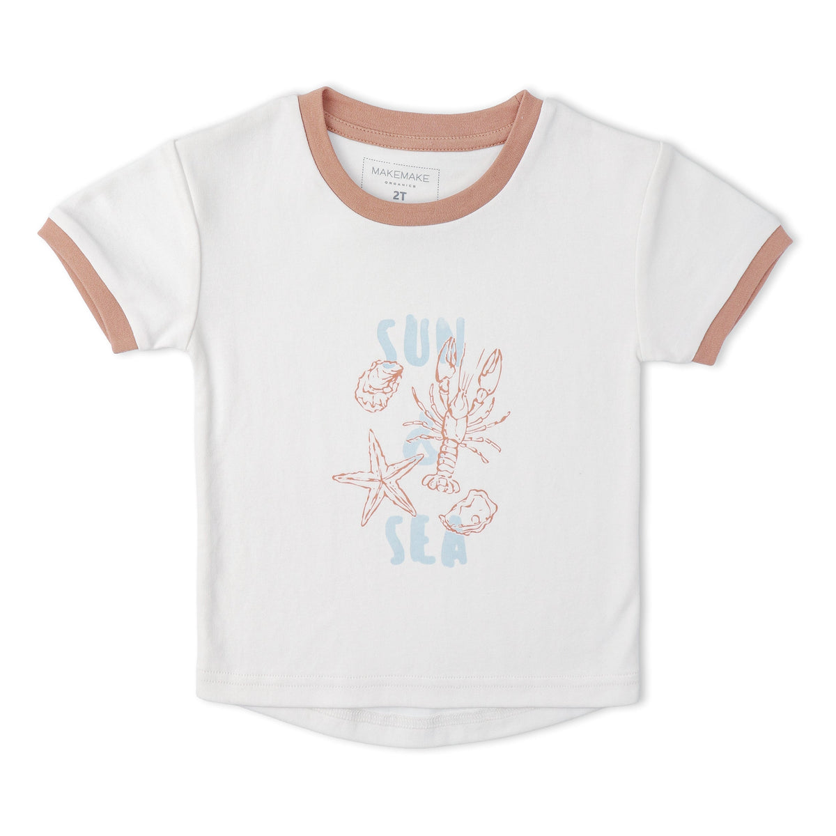 Organic Graphic Tee & Shorts Set - Beach Day