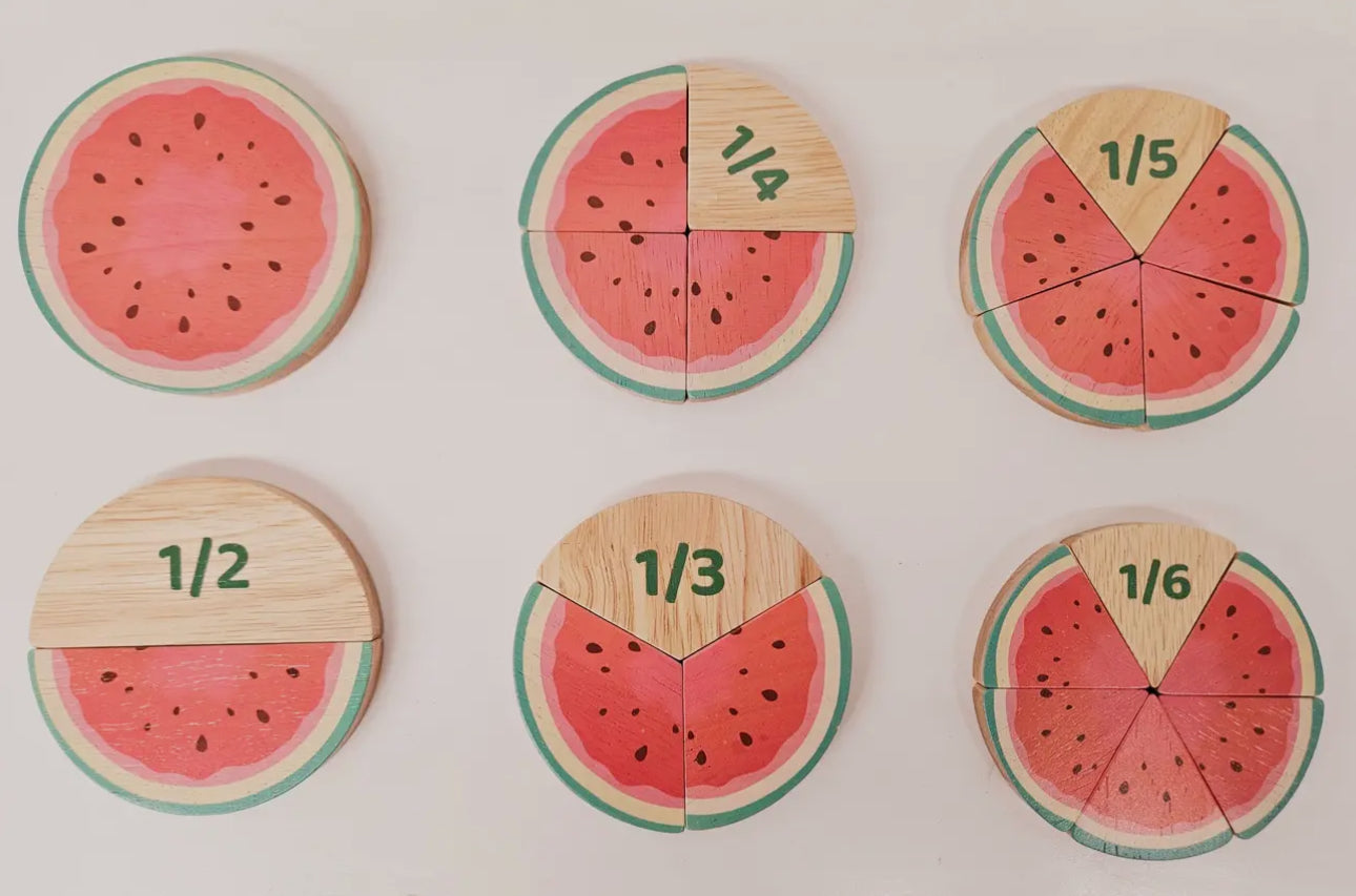 Slice & Learn Watermelon Fractions