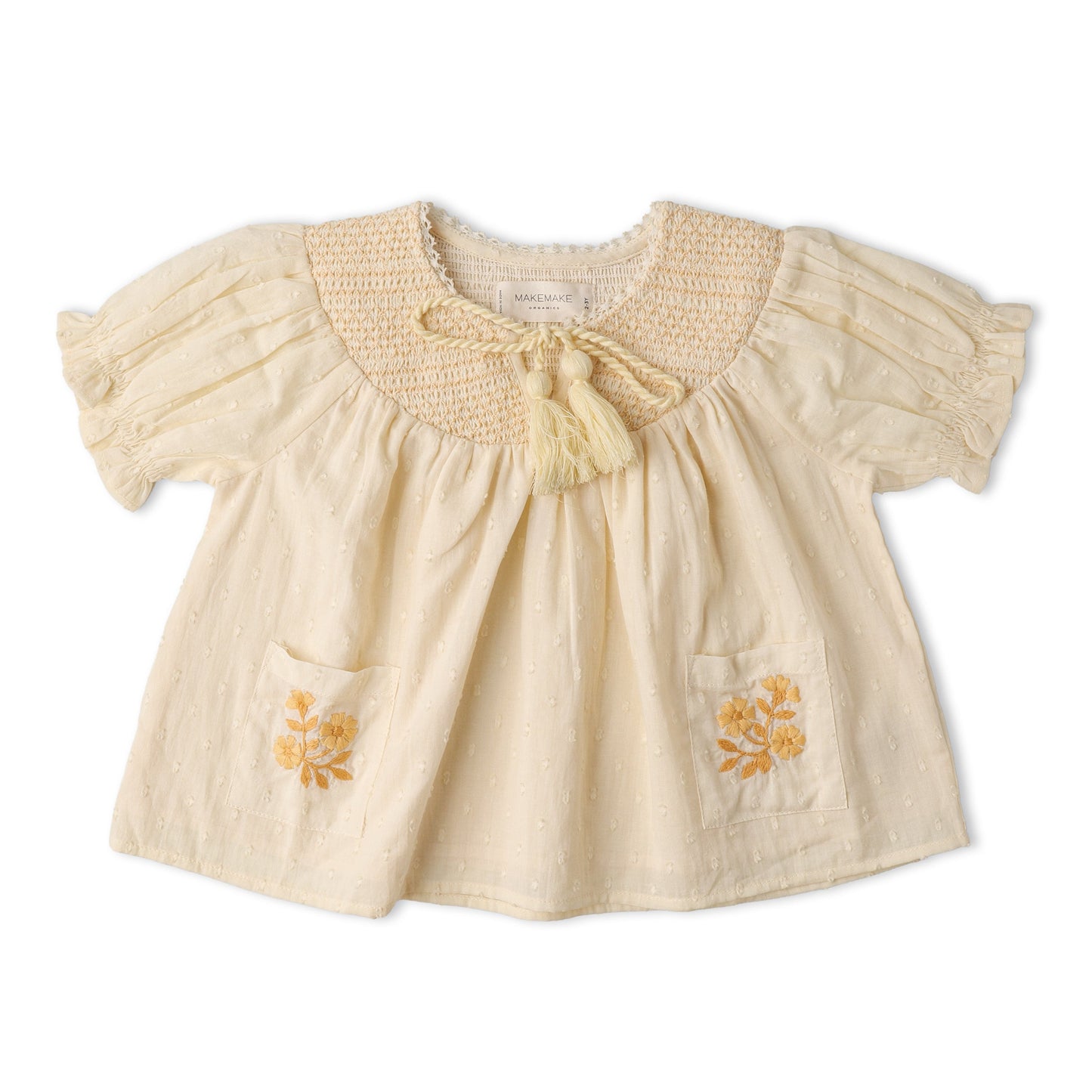 Organic Smocked Top & Shorts Set - Butter Yellow