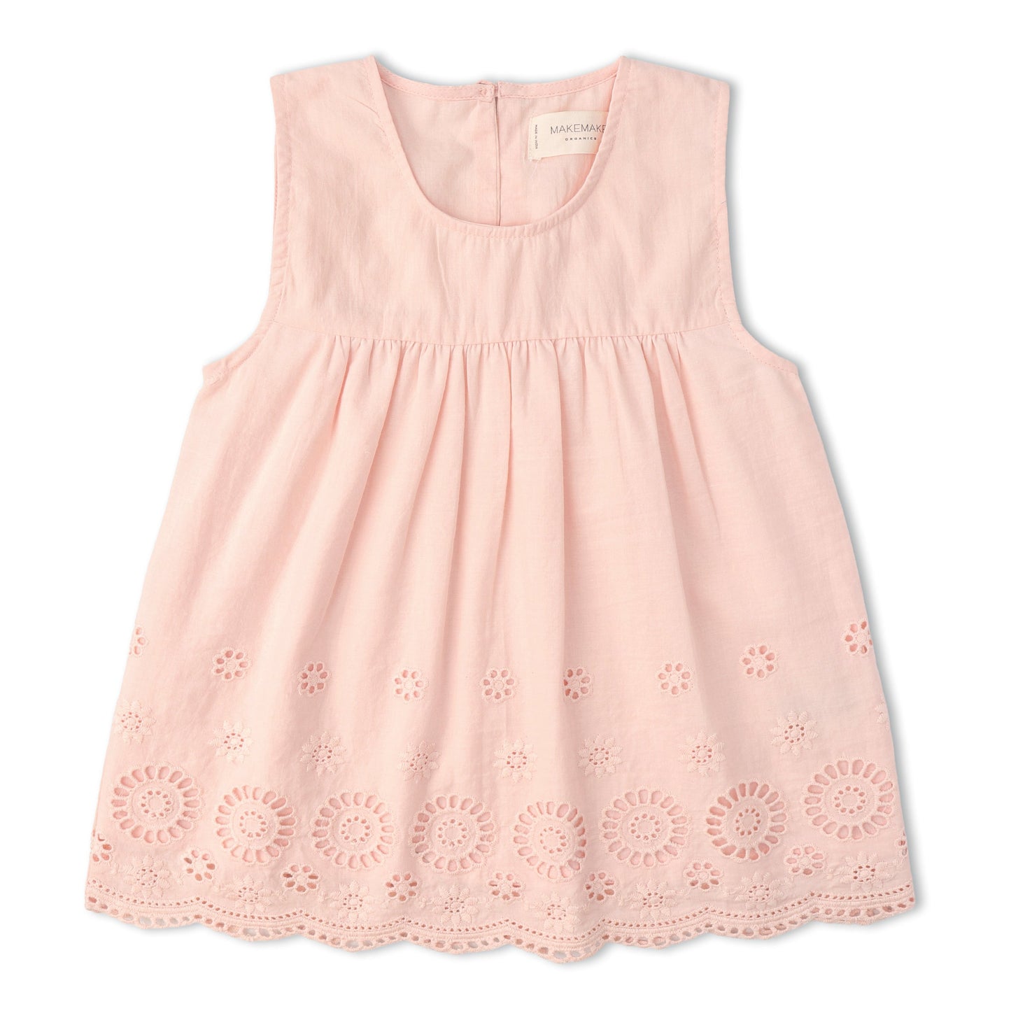 Organic Eyelet Top And Pant Set - Blush Eyelet