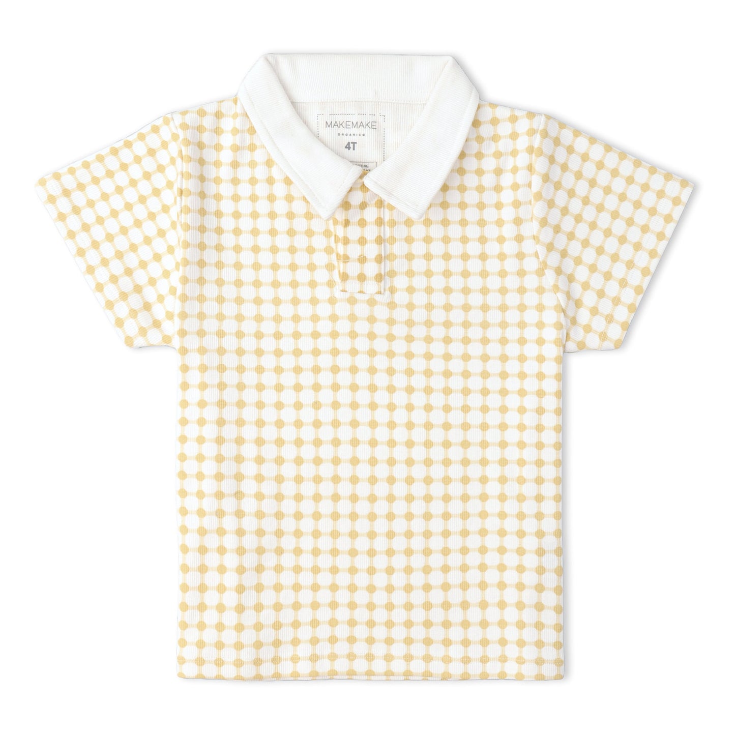 Organic Collar Tee & Shorts Set - Dotty Gingham