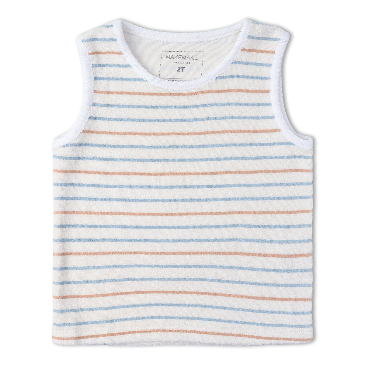 Organic Sleeveless Tee & Shorts Set - Cabana Stripes