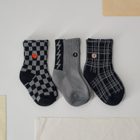 3-PACK "CHECK THE VOLTS" SOCKS