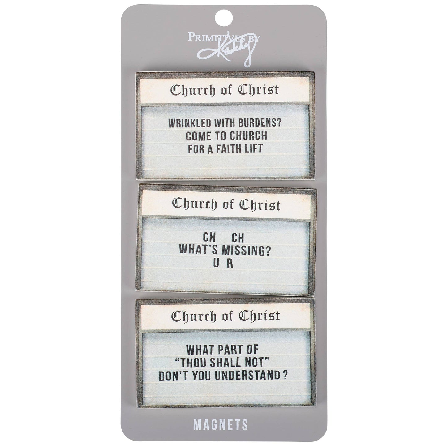 Church Signs Magnet Set