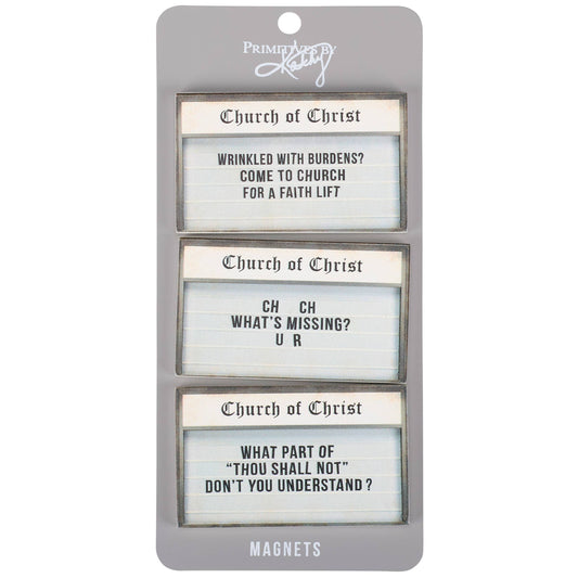 Church Signs Magnet Set