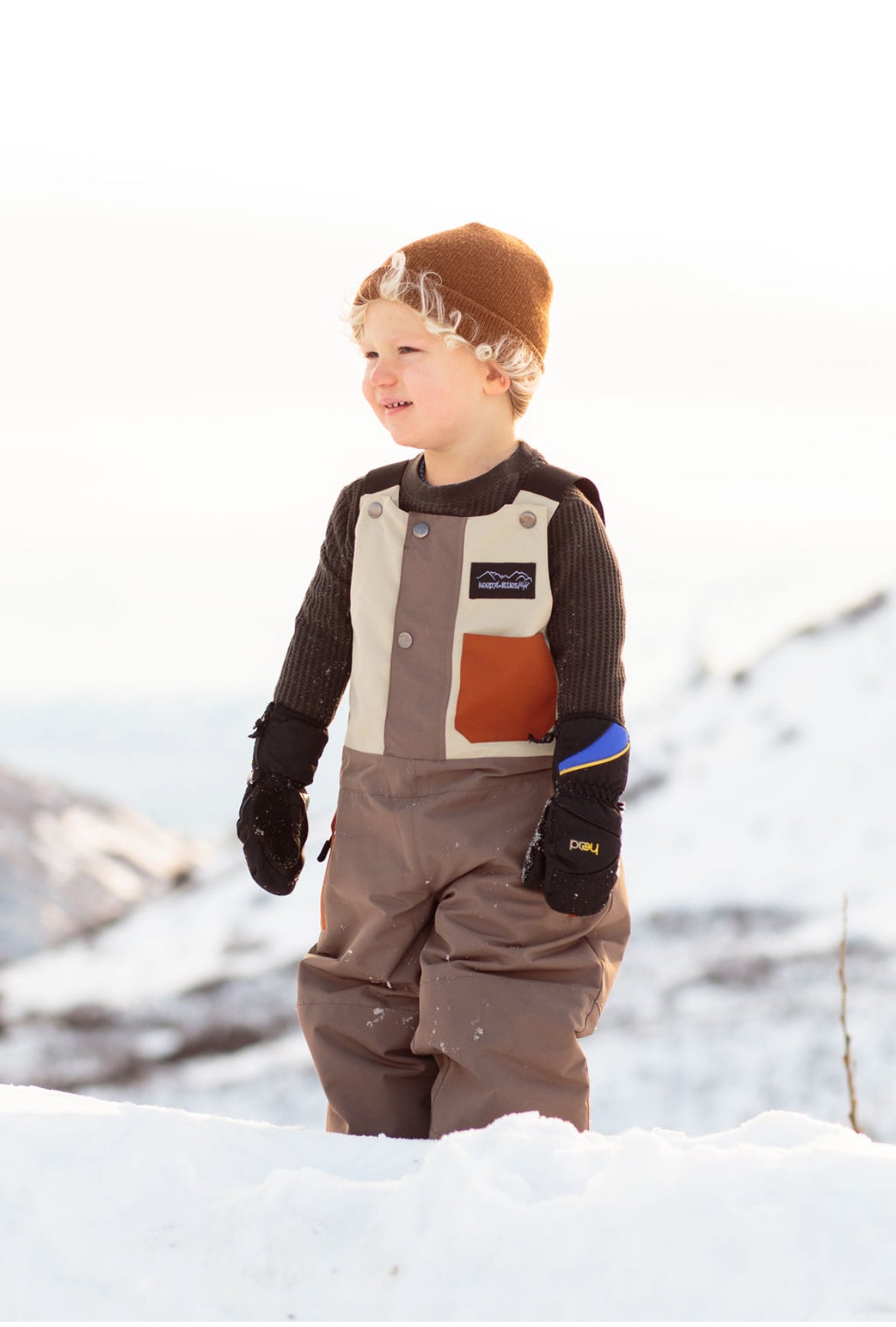 Waterproof Snow bib for youth and toddler