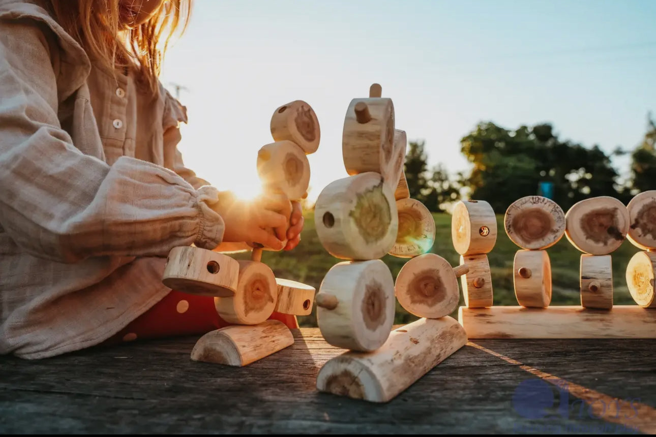 Little Forest Builder – Wooden Tree Construction Kit- 40 Pieces