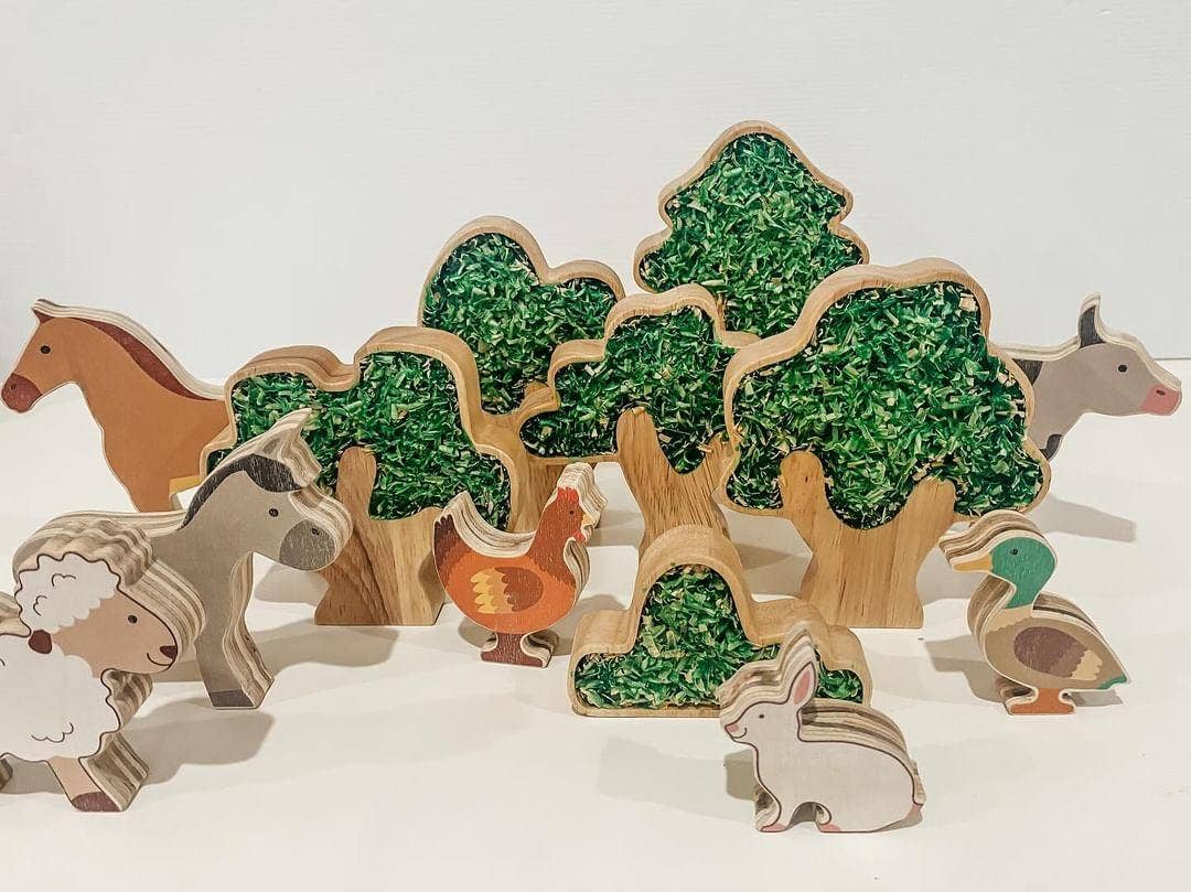 Woodland Tree Set – Set of 6