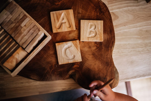 Wooden Alphabet Tracing Tray – Uppercase Letters