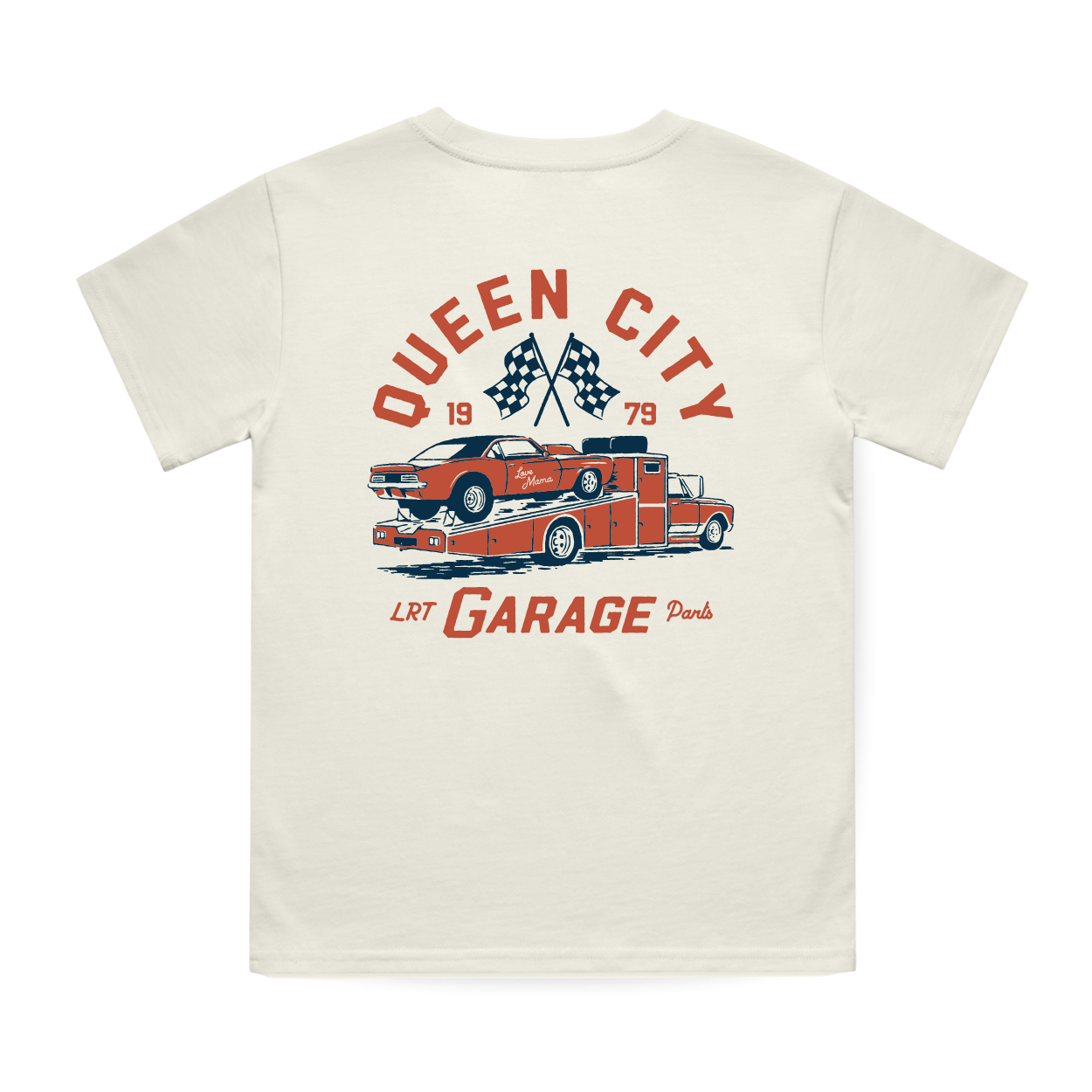 QUEEN CITY GARAGE TEE - VINTAGE CREAM