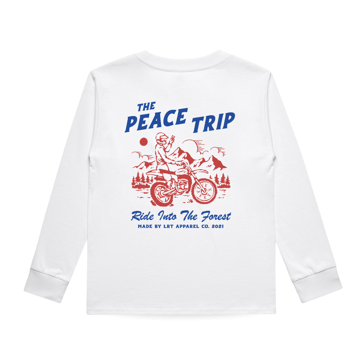 THE PEACE TRIP LONG SLEEVE TEE - WHITE