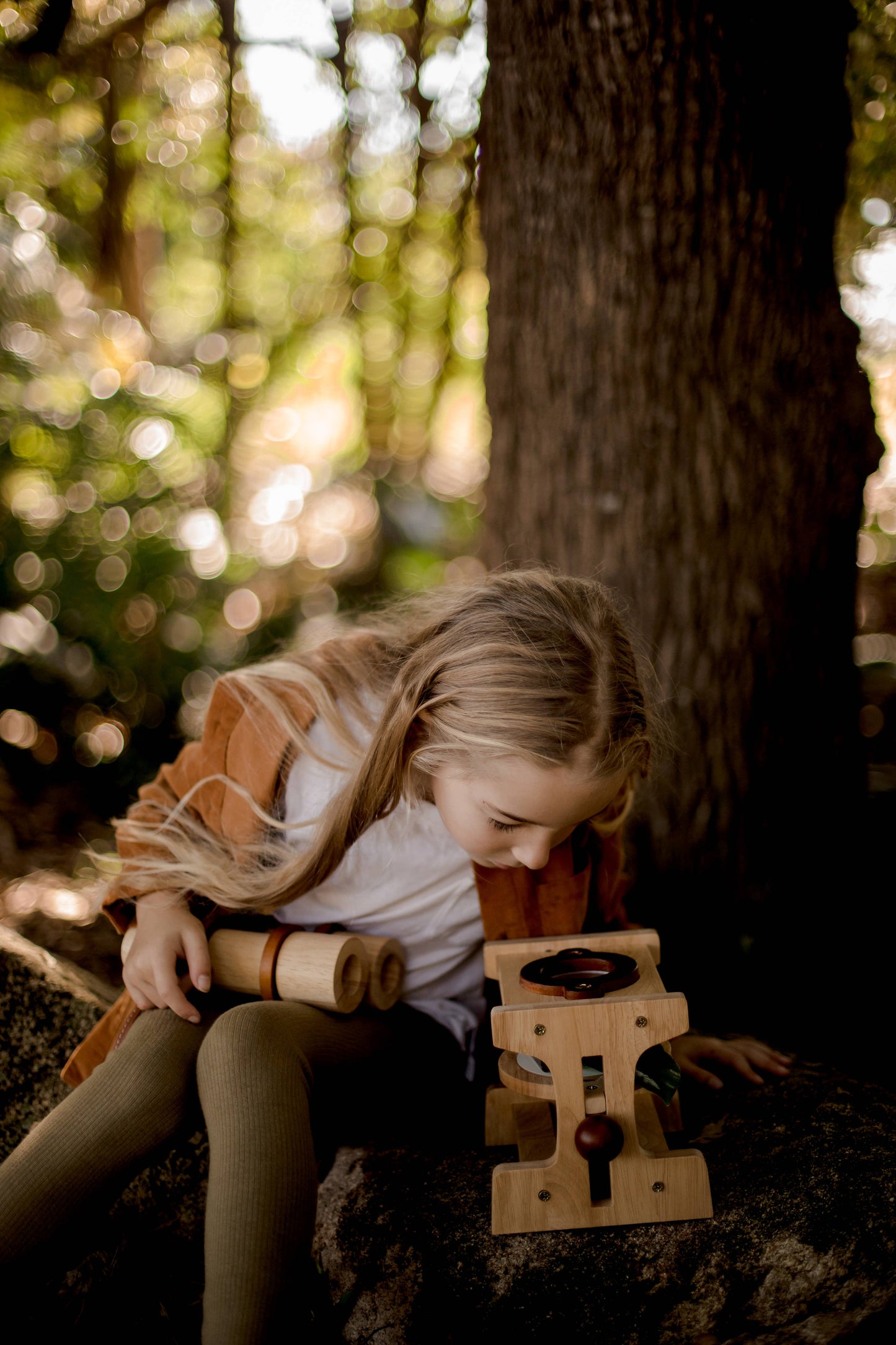 Wooden Microscope- Nature Explorer Tool