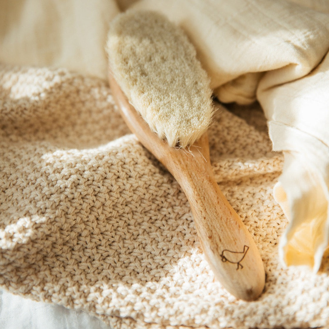 Knitted Blanket-Macadamia