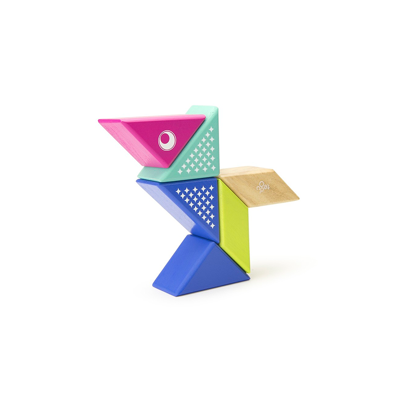 Travel Pals - Hummingbird Magnetic Wooden Blocks 6 pieces