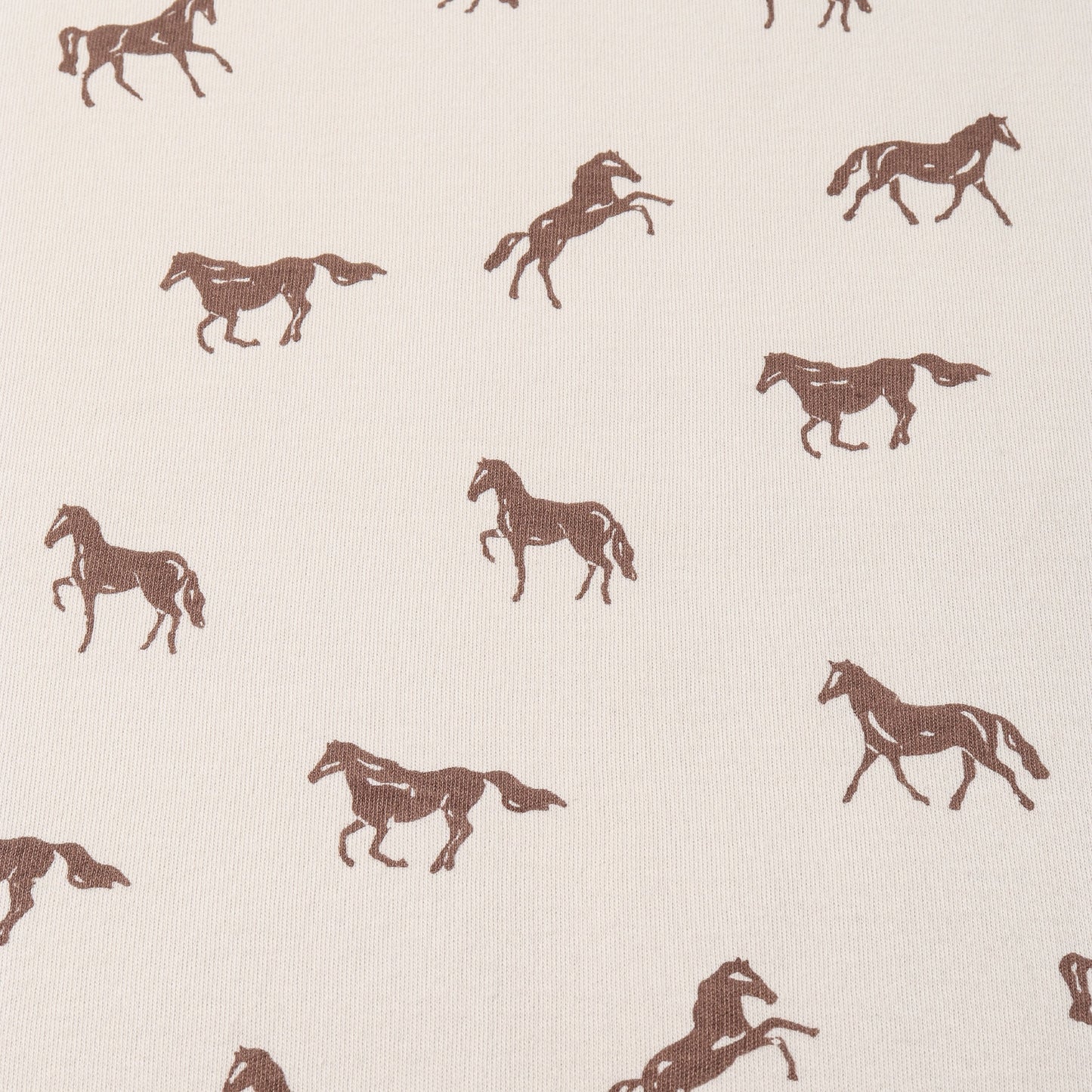 Organic Drop Shoulder Tee & Shorts Set - Horses