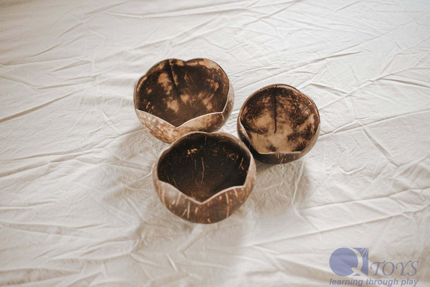 Coconut Flower Bowls- Set Of 3