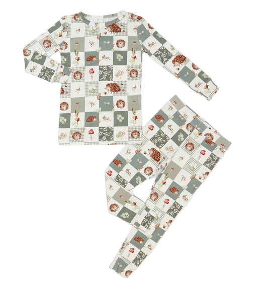 Harvest Hedgehogs 2pc Bamboo Pajamas
