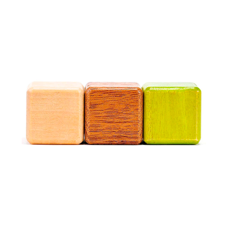 Original Pocket Pouch Magnetic Wooden Blocks 8 pieces
