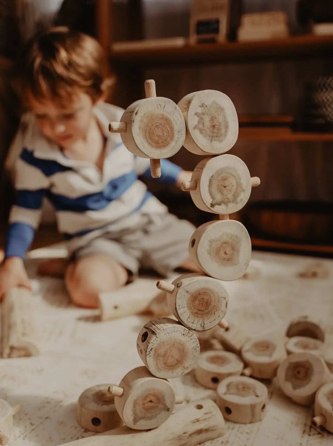 Little Forest Builder – Wooden Tree Construction Kit- 40 Pieces