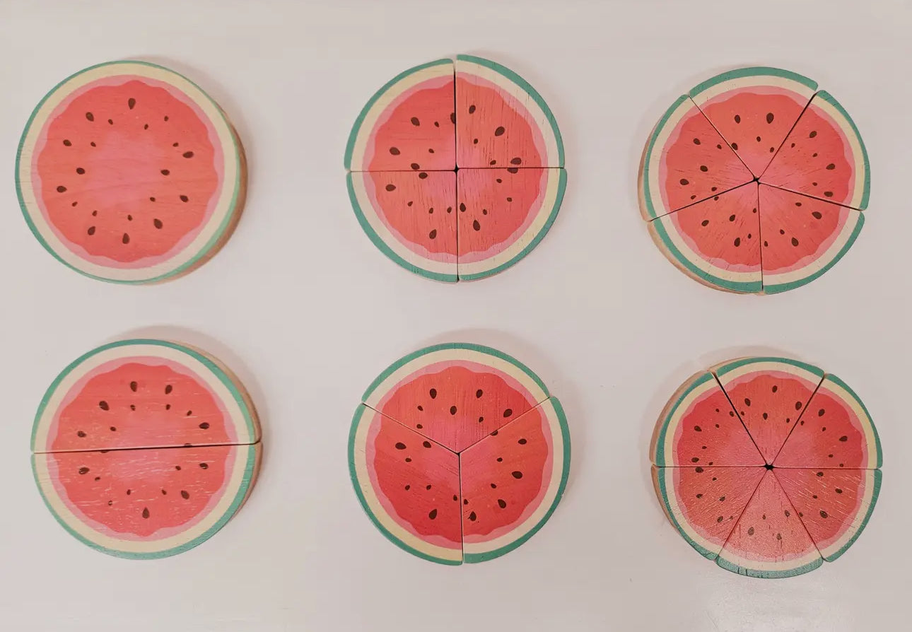 Slice & Learn Watermelon Fractions