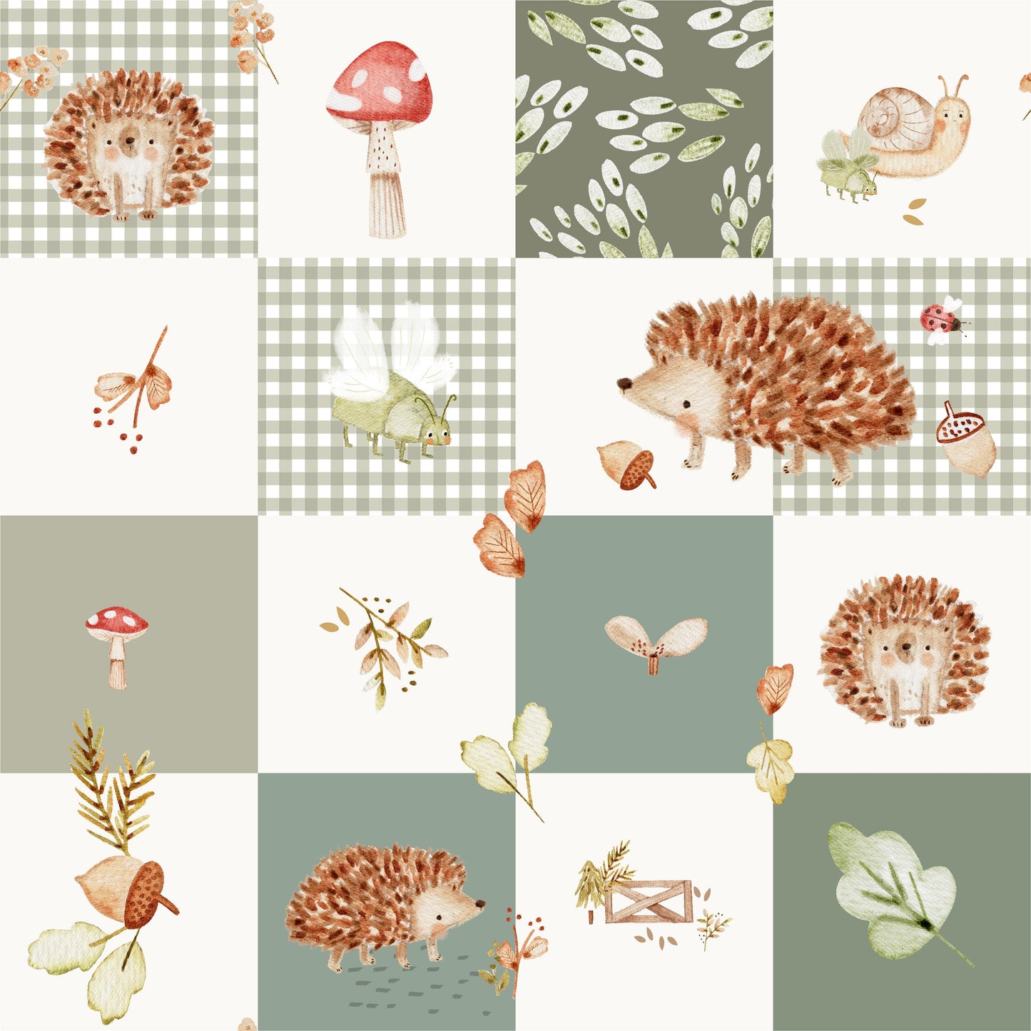 Harvest Hedgehogs 2pc Bamboo Pajamas