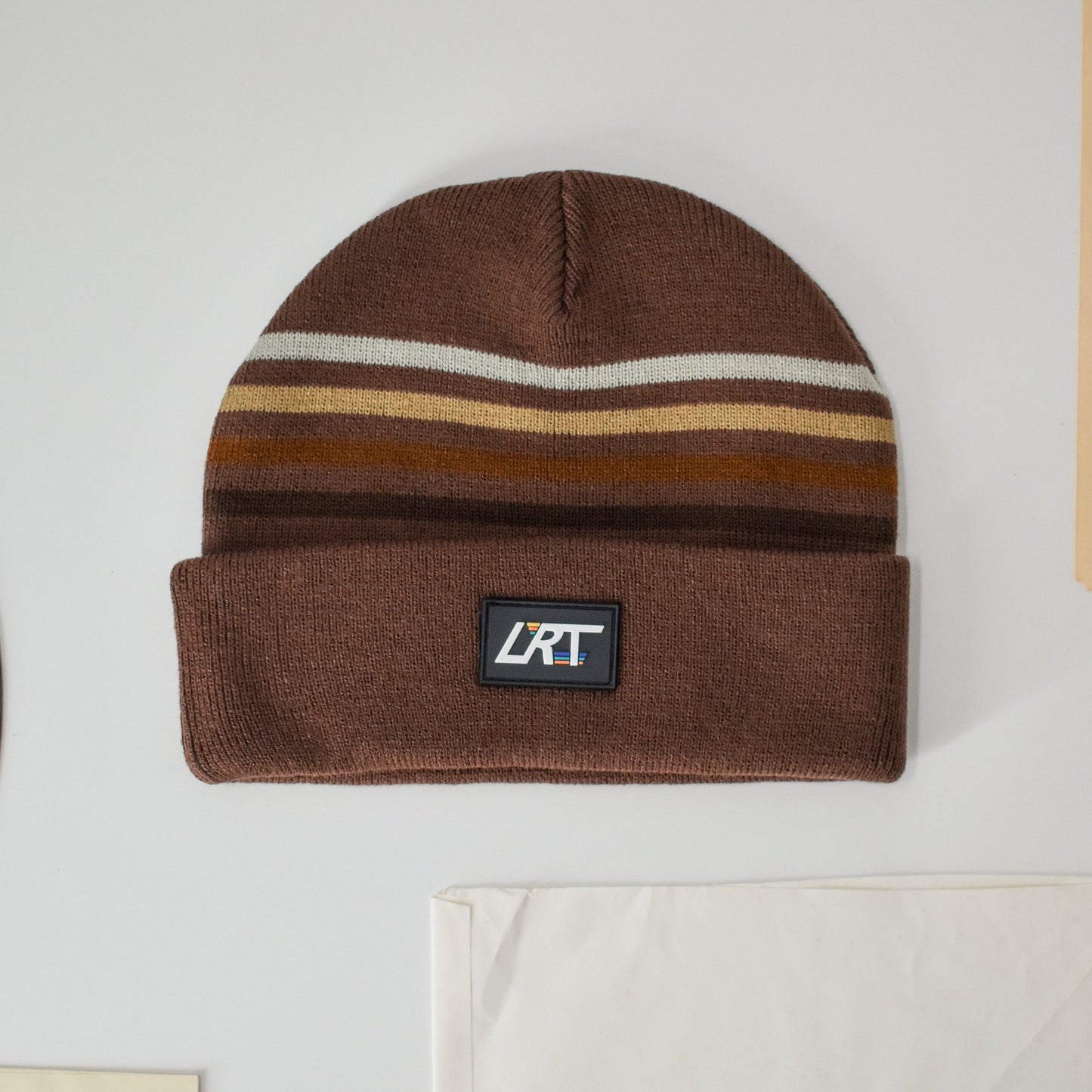 VINTAGE STRIPES BEANIE - COCOA