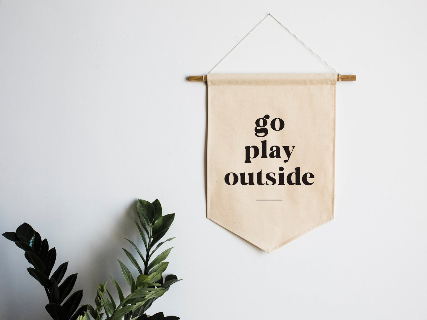 Go Play Outside Canvas Banner