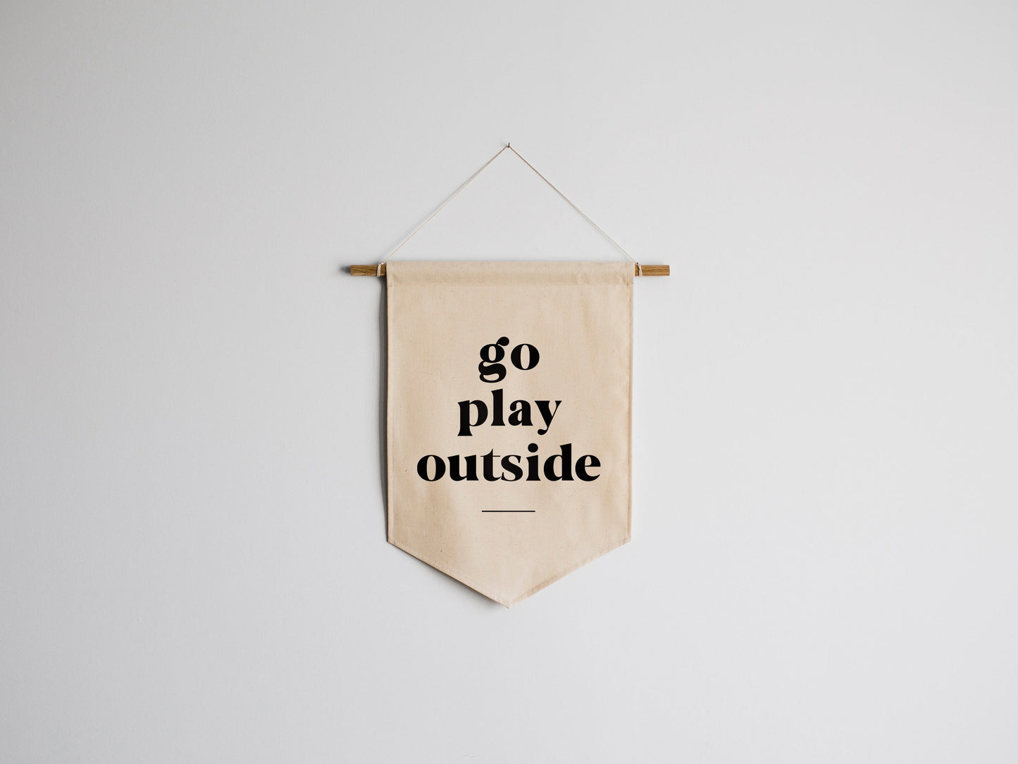 Go Play Outside Canvas Banner