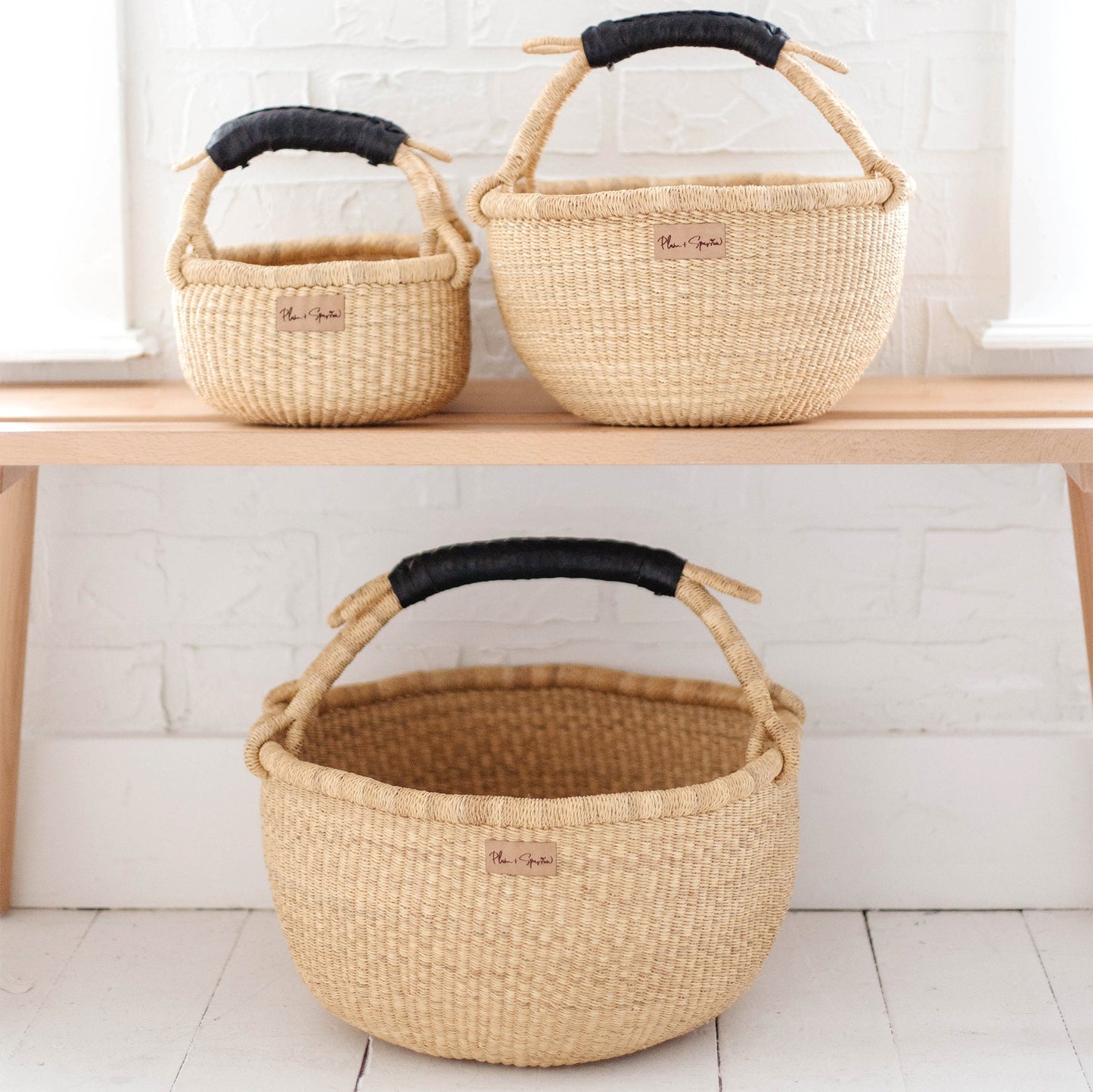 Black Handle - Small Bolga Basket