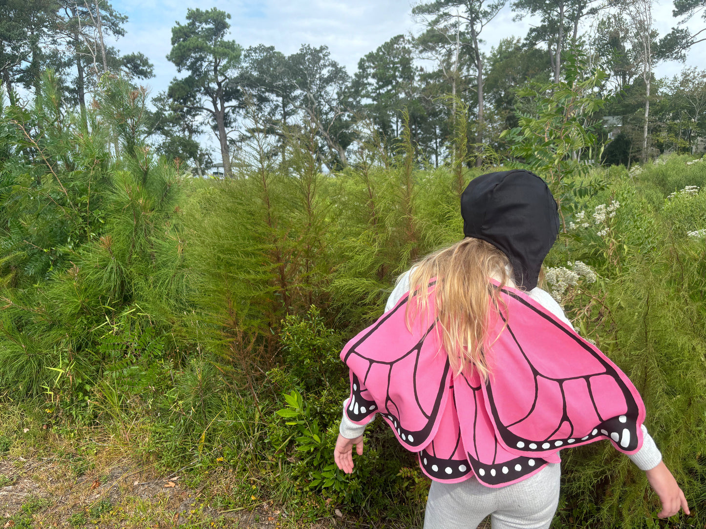 Pink Monarch Butterfly Wings Costume